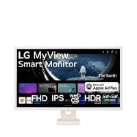 Monitor LG 32” MyView Smart 32SR50F-W com Tela IPS, Full HD, WebOs, Screen Share, HDR10, ThinQ, Air Play 2, Bluetooth, USB e HDMI - Branco - 1