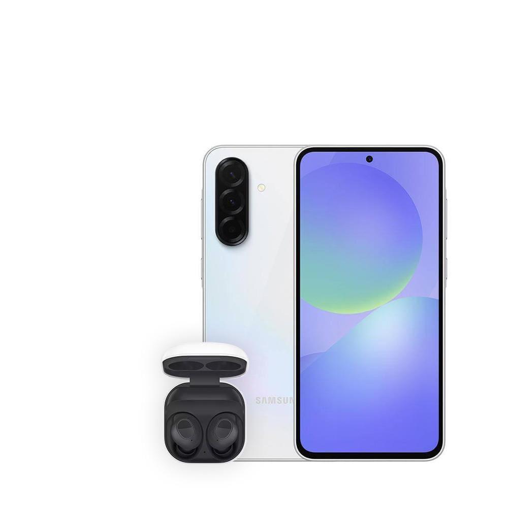 Smartphone Samsung Galaxy A36 5G Branco 128GB, 6GB RAM, Câmera Tripla até 50MP, Tela AMOLED 6.7", IP67, NFC, Recursos AI + Galaxy Buds FE – Grafite - 1