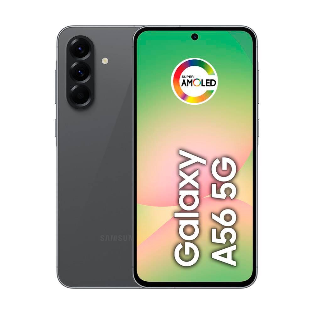 Smartphone Samsung Galaxy A56 5G Preto 128GB, 8GB RAM, Câmera Tripla 50MP, Tela 6.7", IP67, NFC e Recursos AI + Galaxy Fit3 Grafite Display de 1.6" - 2