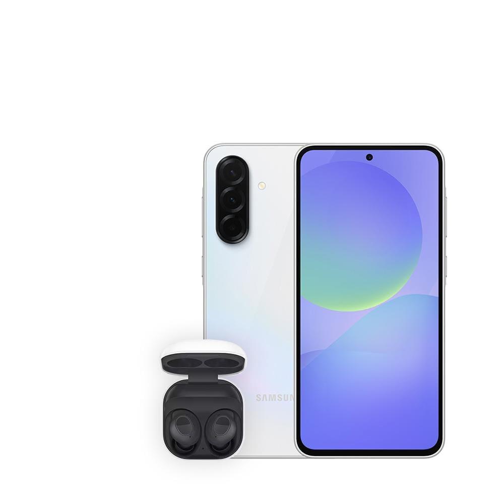 Smartphone Samsung Galaxy A36 5G Branco 256GB, 8GB RAM, Câmera Tripla 50MP, Tela Super AMOLED 6.7", IP67, NFC e Recursos AI + Galaxy Buds FE - Grafite - 1