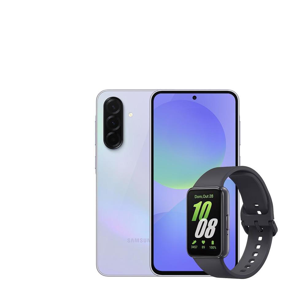 Smartphone Samsung Galaxy A36 5G Violeta 256GB, 6GB RAM, Câmera Tripla até 50MP, Tela Super AMOLED 6.7", IP67, NFC e Recursos AI + Galaxy Fit3 Grafite - 1