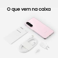 Smartphone Samsung Galaxy A56 5G Rosa 256GB, 8GB RAM, Câmera Tripla 50MP, Tela 6.7", IP67, NFC e Recursos AI + Galaxy Fit3 Grafite Display de 1.6"