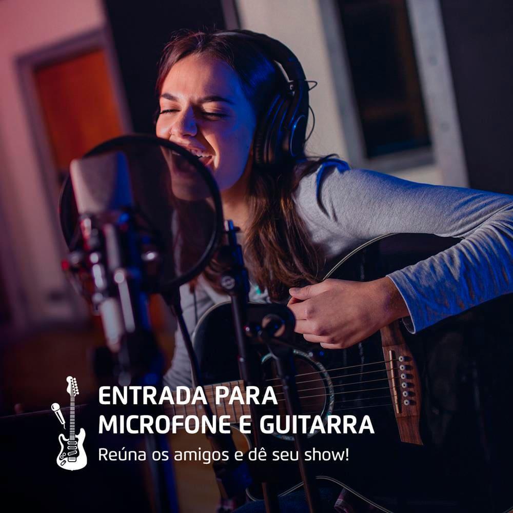 Torre de Som Amplificada Mondial TM-2200 com Bluetooth, Função Passa Pasta e Integração com Guitarra e Microfone Bivolt - 2200W - 3