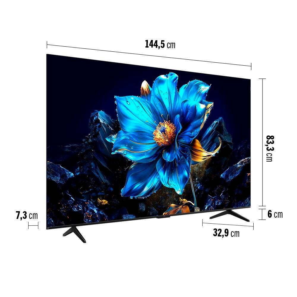 Smart TV 65” TCL QLED 4K Ultra HD 65P7K com Sistema Operacional Google TV, HDR10+, HDMI 2.1, Chromecast built-in, Dolby Vision e Atmos - 10