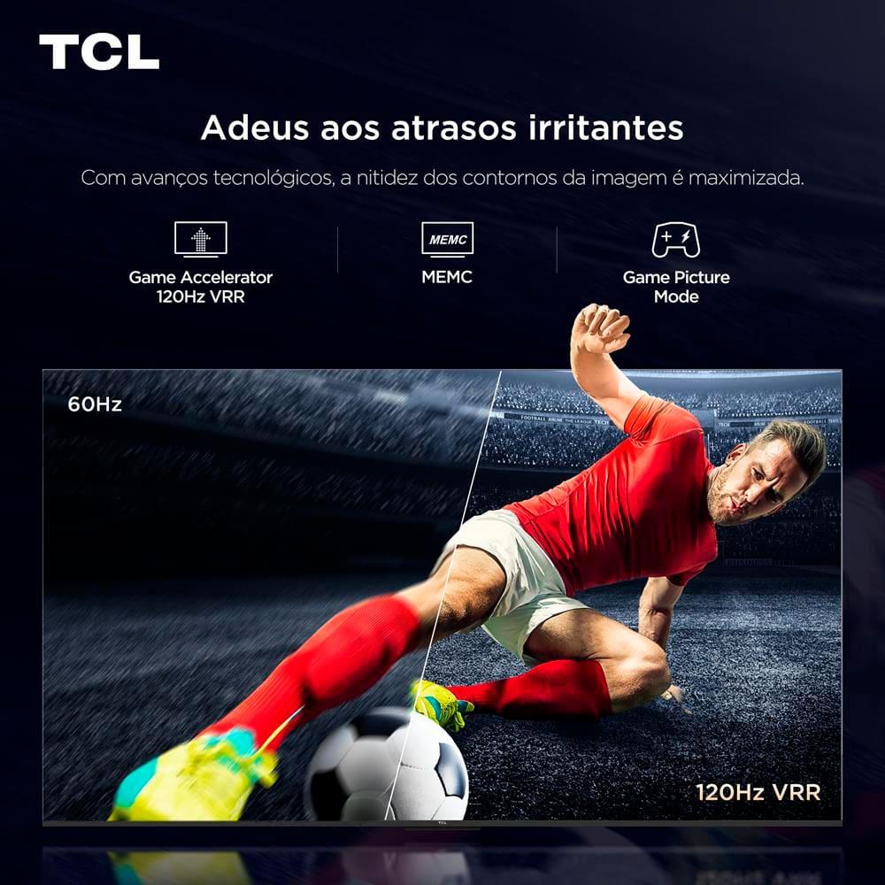 Smart TV 75” TCL QLED 4K Ultra HD 75P7K com Sistema Operacional Google TV, HDR10+, HDMI 2.1, Chromecast built-in, Dolby Vision e Atmos - 4