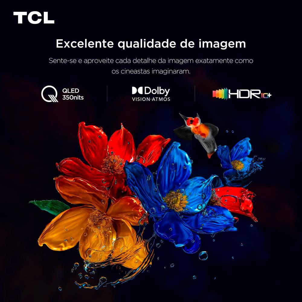 Smart TV 75” TCL QLED 4K Ultra HD 75P7K com Sistema Operacional Google TV, HDR10+, HDMI 2.1, Chromecast built-in, Dolby Vision e Atmos - 6
