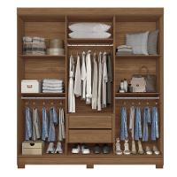 Guarda-Roupa Casal Santos Andirá Toledo com 6 Portas, 2 Gavetas e 5 Prateleiras - 194,4cm de largura