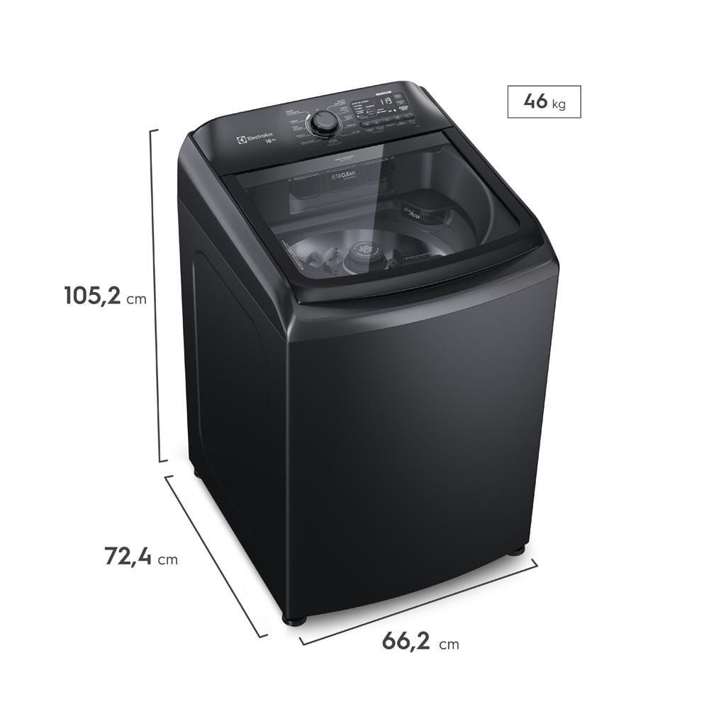 Lavadora de Roupas Electrolux Expert LEB18 18kg com Tecnologia Tripla Filtragem, Jet&Clean e Função Pet Pro - Preta - 9