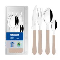 Faqueiro 12 Peças Tramontina Leme em Aço Inox e Cabos em Polipropileno – Cinza - 3