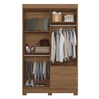 Guarda-Roupa Solteiro Santos Andirá Londrina com 4 Portas, 2 Gavetas e 3 Prateleiras - 130cm de largura