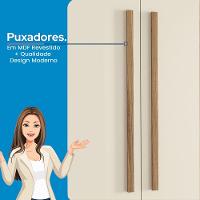 Guarda-Roupa Casal Santos Andirá Maringa com 3 Portas de Correr, 2 Gavetas e 5 Prateleiras - 194,4cm de largura