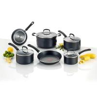 Conjunto de Panelas 6 Peças Tefal Professional Revestimento Antiaderente Titanium e Tampas de Vidro - Preto - 7