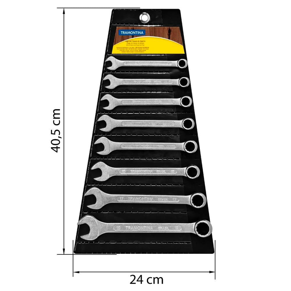 Jogo de Chaves Combinadas Tramontina Basic com Corpo em Aço Especial Cromado 8 Peças - 3