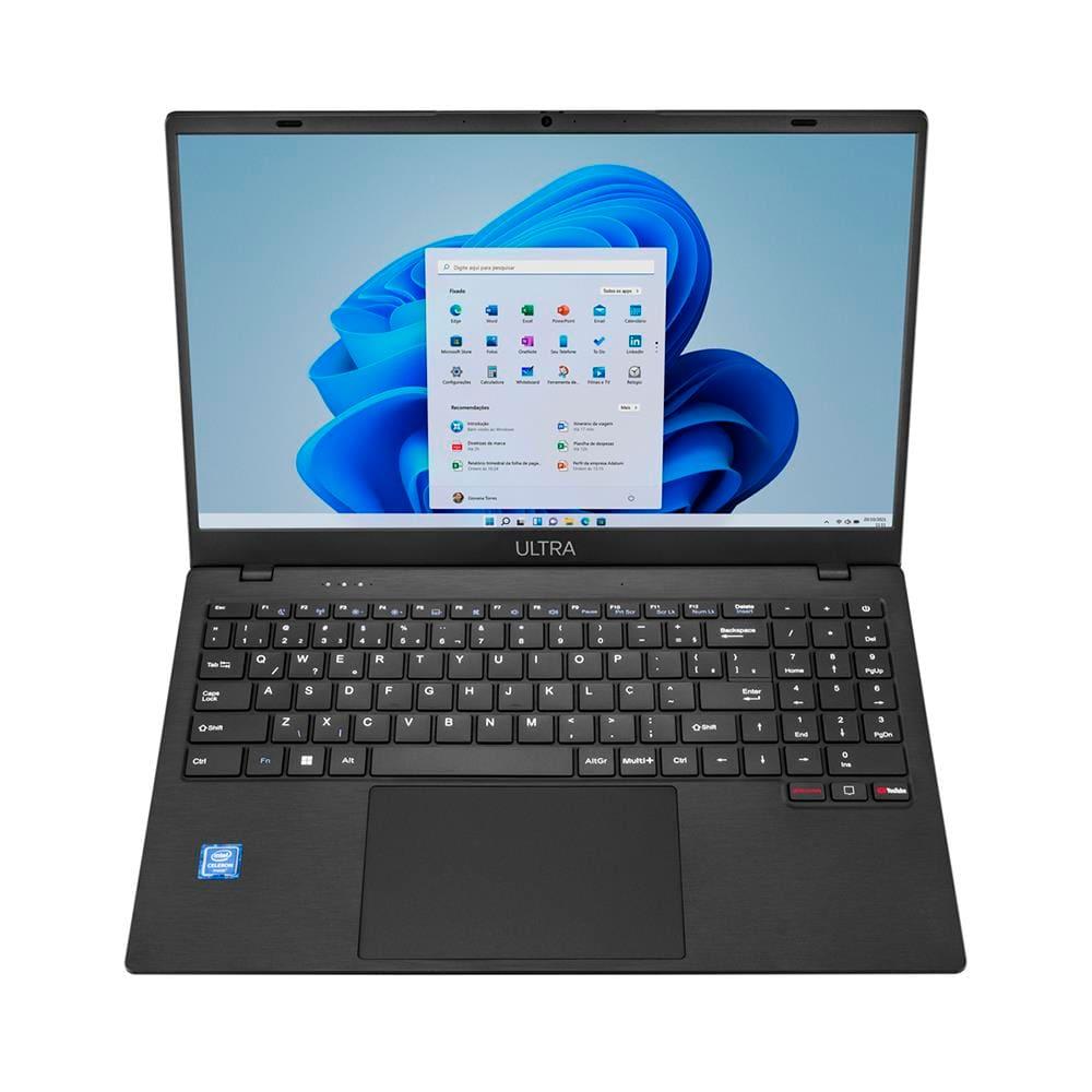 Notebook Multi UB263 Ultra, Tela 15,6” HD, Processador Intel Celeron N4020C, 4GB RAM, 128GB eMMC Windows 11 Home – Cinza + Fone de Ouvido - 6