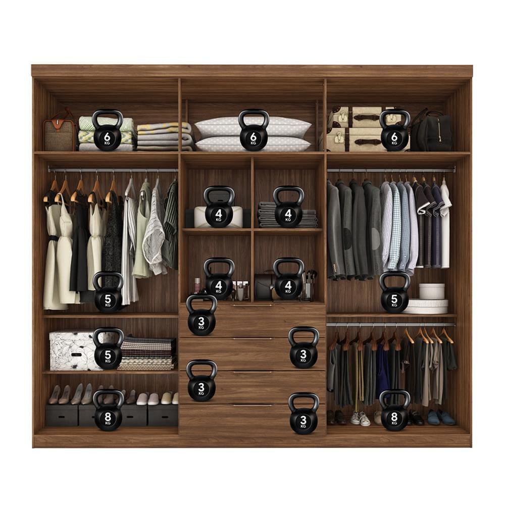 Guarda-Roupa Demóbile Giardino com 6 Portas e 4 Gavetas - 262,2 de largura - 5