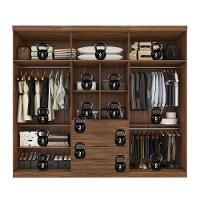 Guarda-Roupa Demóbile Giardino com 6 Portas e 4 Gavetas - 262,2 de largura - 5