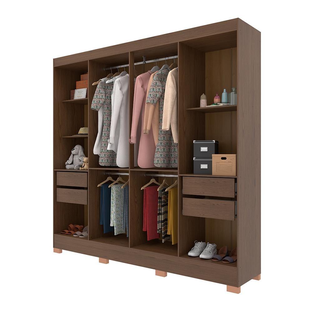 Guarda-Roupa Bartira Porto com 8 Portas e 4 Gavetas - 219,2 de largura - 3