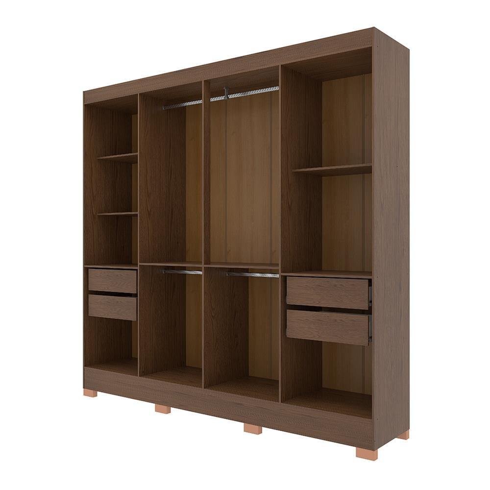 Guarda-Roupa Bartira Porto com 8 Portas e 4 Gavetas - 219,2 de largura - 4