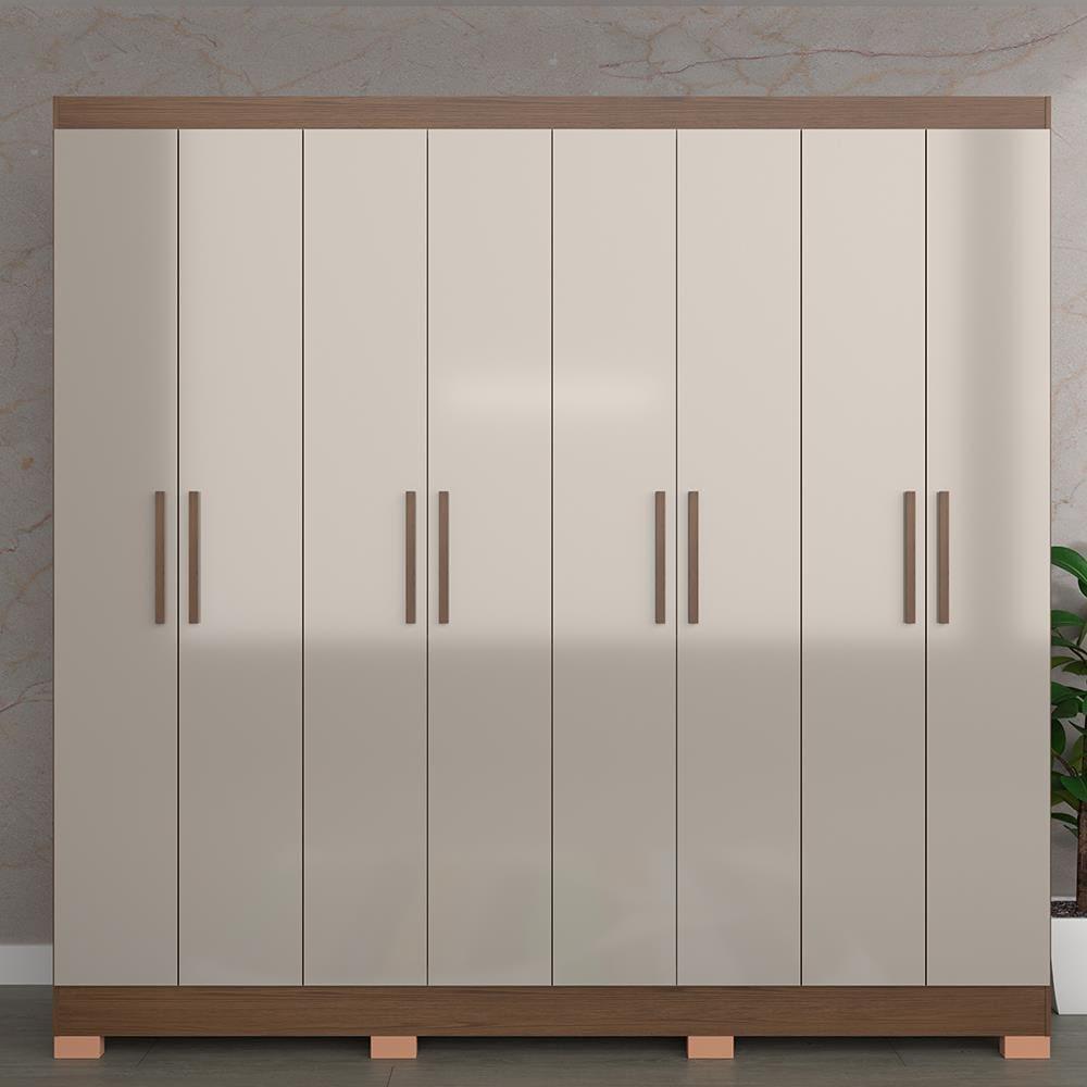 Guarda-Roupa Bartira Porto com 8 Portas e 4 Gavetas - 219,2 de largura - 8