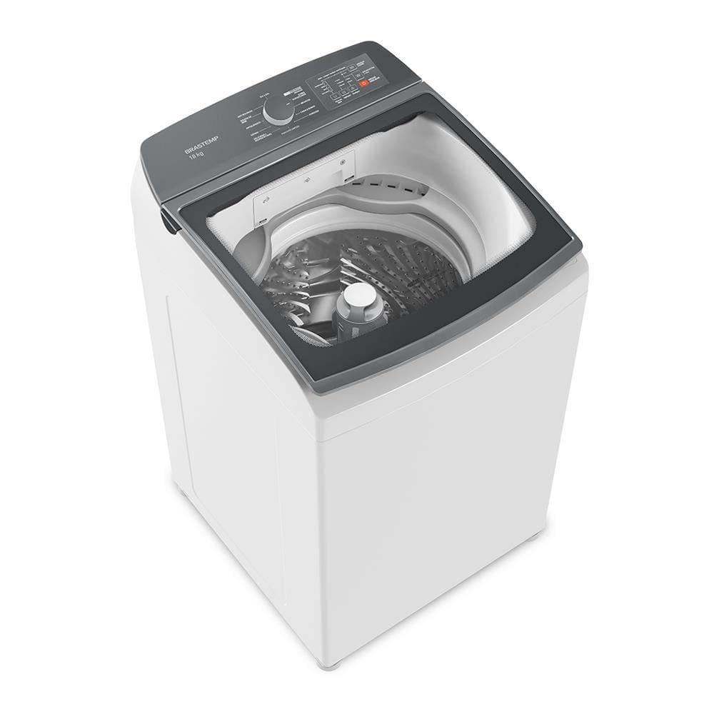 Lavadora de Roupas Brastemp BWF18AB com Ciclo Tira Manchas Advanced e Ciclo Antibolinha Branca - 18Kg - 1