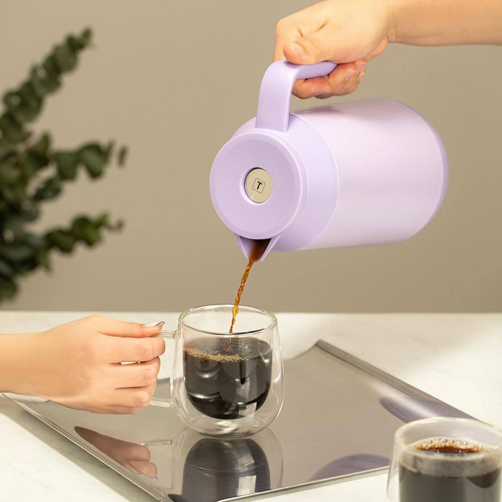 Bule Térmico Tramontina Exata em Aço Inox Lilás – 1 litro - 6