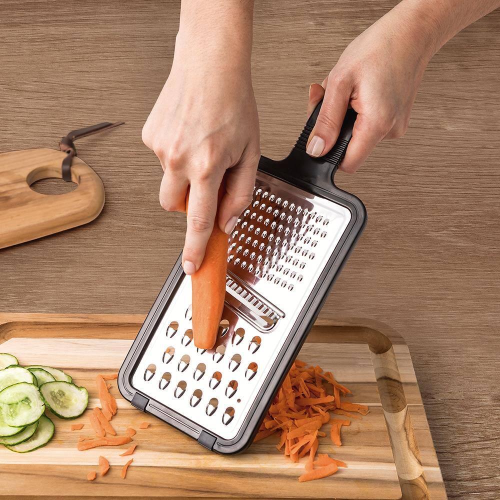 Jogo de Utensílios para Cozinha Tramontina Utilitá em Inox Preto – 10 Peças - 5