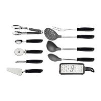 Jogo de Utensílios para Cozinha Tramontina Utilitá em Inox Preto – 10 Peças - 2