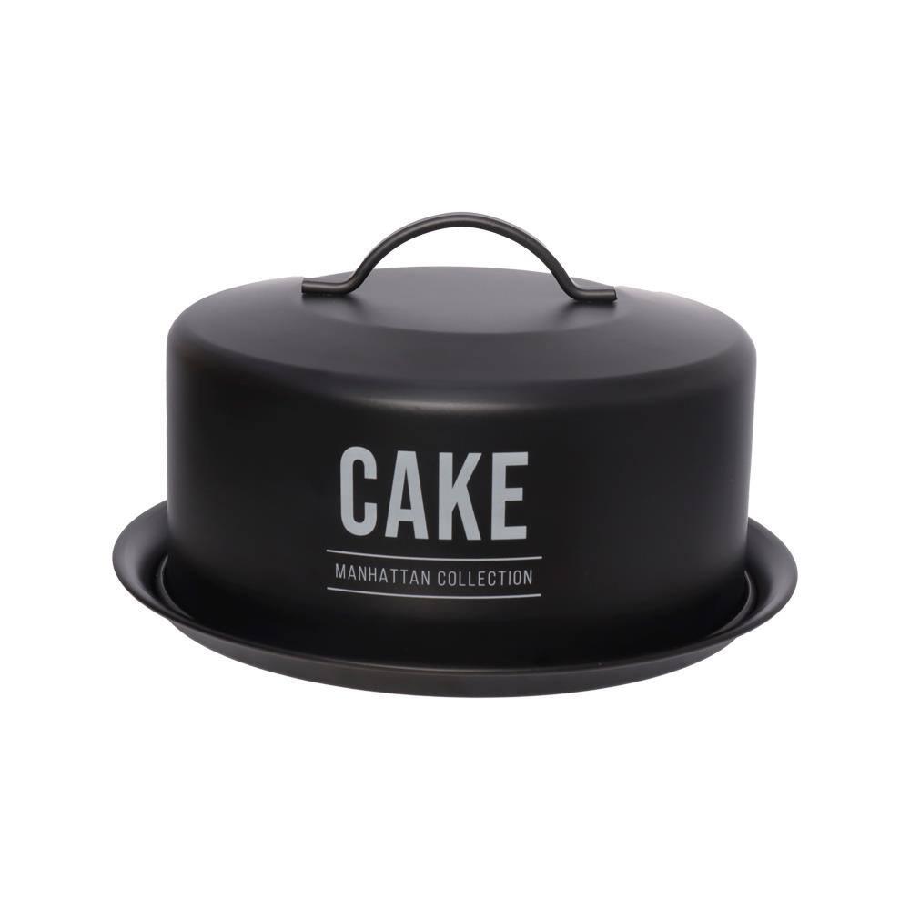 Porta-Bolo com Cúpula Hauskraft Manhattan em Aço Galvanizado Preto – 28,5 cm - 1