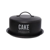 Porta-Bolo com Cúpula Hauskraft Manhattan em Aço Galvanizado Preto – 28,5 cm - 1