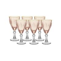 Conjunto de Taças para Água/Vinho Hauskraft Dominic em Vidro 275 ml Rosa - 6 Peças - 1