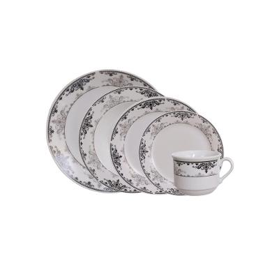 Aparelho de Jantar 20 peças Hauskraft Liliana em Porcelana