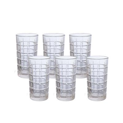 Jogo de Copos Long Drink Hauskraft Crisp 380 ml com Borda Dourada – 6 Peças