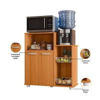 Fruteira Poliman Sollys com 2 Portas, 2 Cestos, 1 Prateleira e 91cm de Largura - Freijó - 3