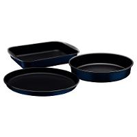 Conjunto de Assadeiras Tramontina Ravena em Alumínio com Revestimento Antiaderente Starflon Max - 3 Peças - 1