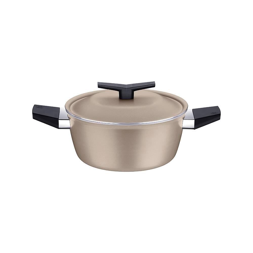 Jogo de Panelas 5 Peças Tramontina Spezia Induction em Alumínio com Revestimento Antiaderente Starflon Excellent - Areia - 4