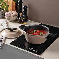 Jogo de Panelas 5 Peças Tramontina Spezia Induction em Alumínio com Revestimento Antiaderente Starflon Excellent - Areia - 9