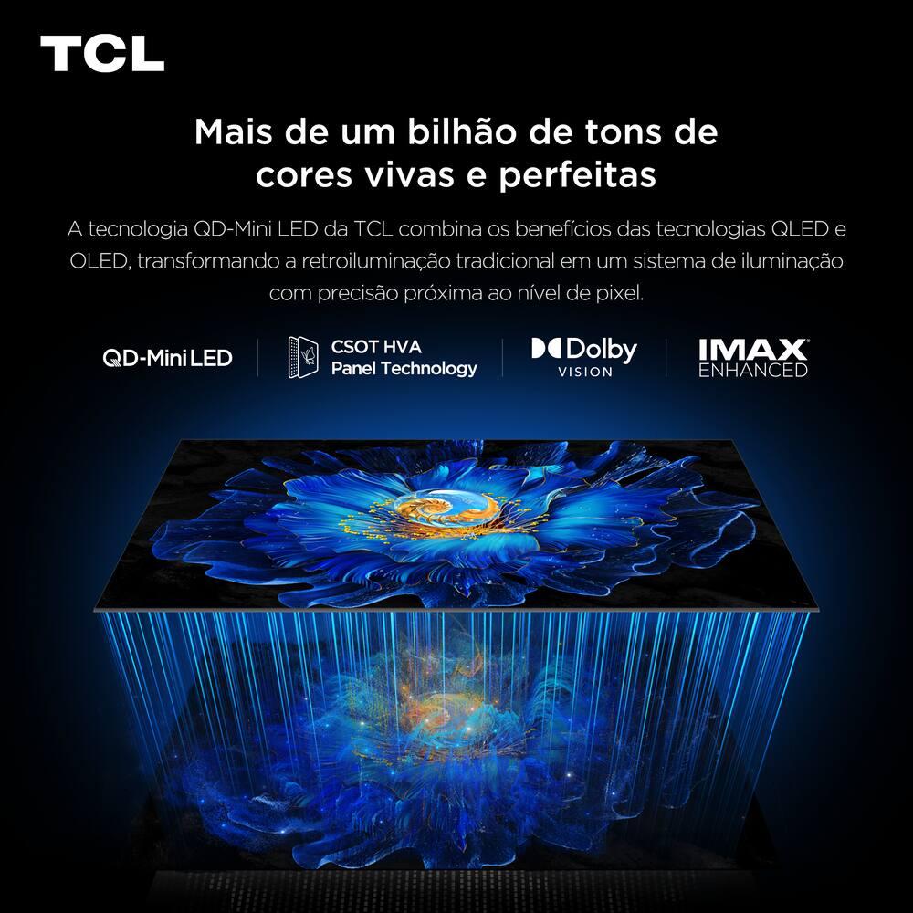 Smart TV TCL 50" 4K QD-Mini Led 50C6KS 60Hz com Sistema Operacional Google TV - 23