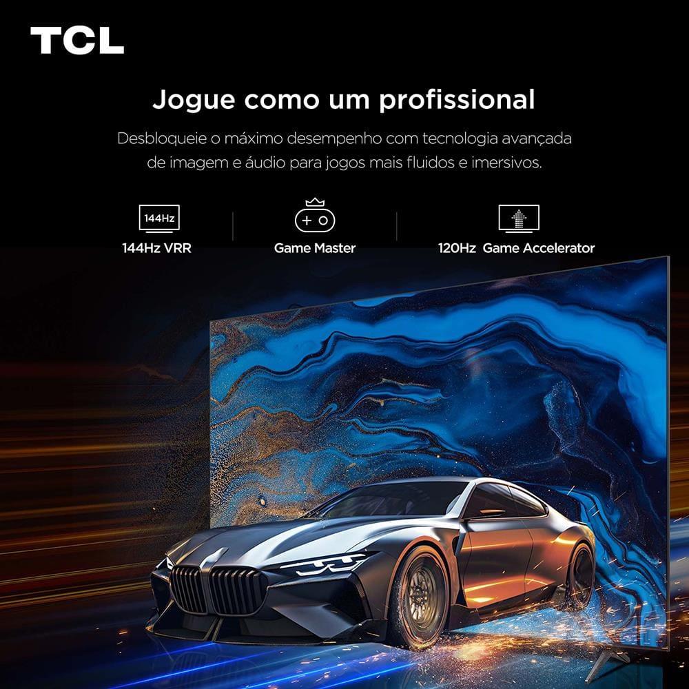 Smart TV 75" TCL 75C6K 4K QD-Mini Led 144Hz com Sistema Operacional Google TV - 9