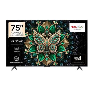 Smart TV 75" TCL 75C6K 4K QD-Mini Led 144Hz com Sistema Operacional Google TV
