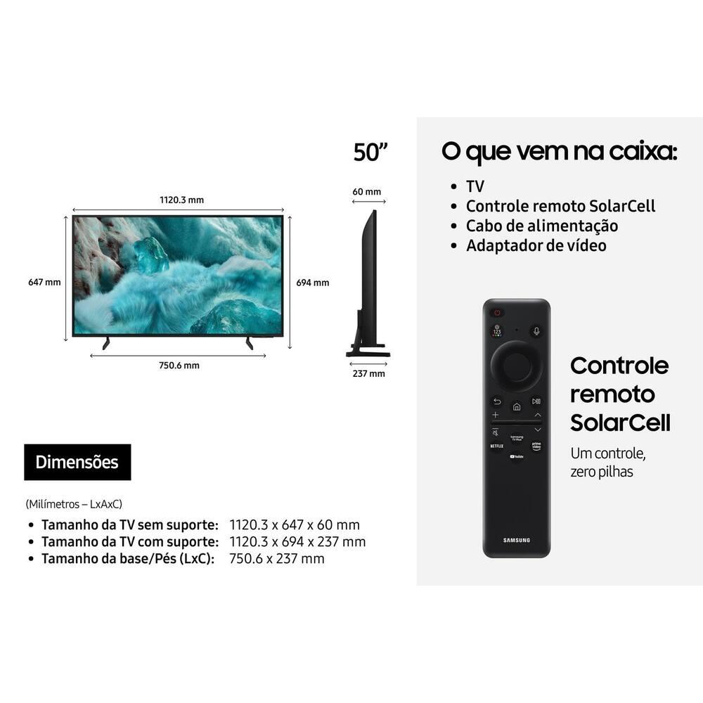 Smart TV Samsung 50” 4K QLED Ultra QN50Q7FAAGXZD Vision AI Xbox Cloud Gaming Controle por Gestos - 20
