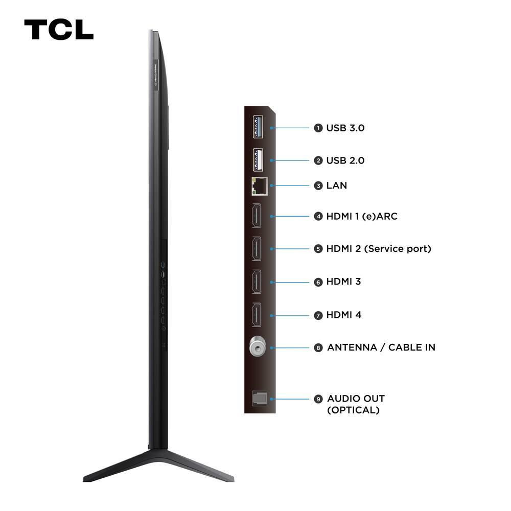 Smart TV 65” TCL 65C6K 4K QD-Mini Led 144Hz com Sistema Operacional Google TV - 19
