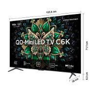 Smart TV 55” TCL 55C6K 4K QD-Mini Led 144Hz Sistema Operacional Google TV - 7