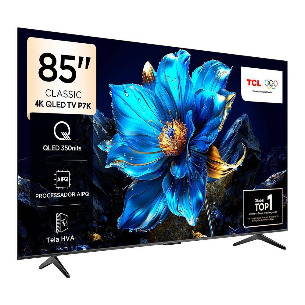 Smart TV 85” TCL 85P7K 4K QLED UHD 60Hz com Sistema Operacional Google TV - 2