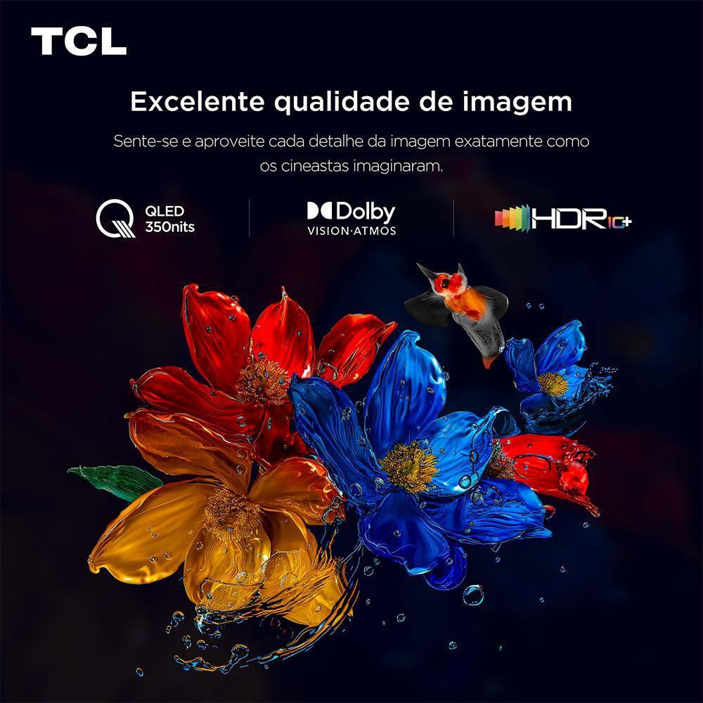 Smart TV 85” TCL 85P7K 4K QLED UHD 60Hz com Sistema Operacional Google TV - 7
