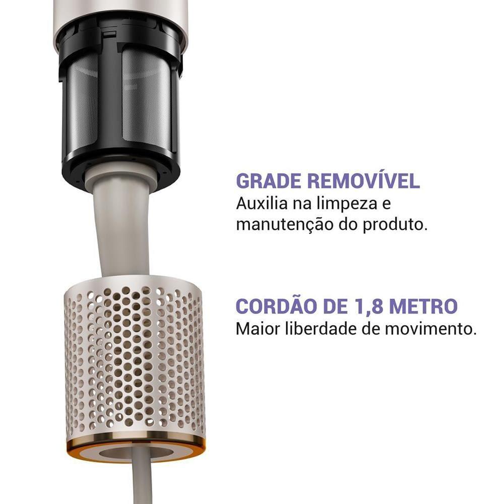 Secador de Cabelos Philco PSC3500 4 em 1 Dobrável Íon Tourmaline 3 Temperaturas + 3 Velocidades 1450W Dourado - 9