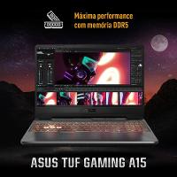 Notebook Gamer 15,6” ASUS TUF A15 144Hz Ryzen 7 KeepOS 8GB RAM 512GB SSD Preto