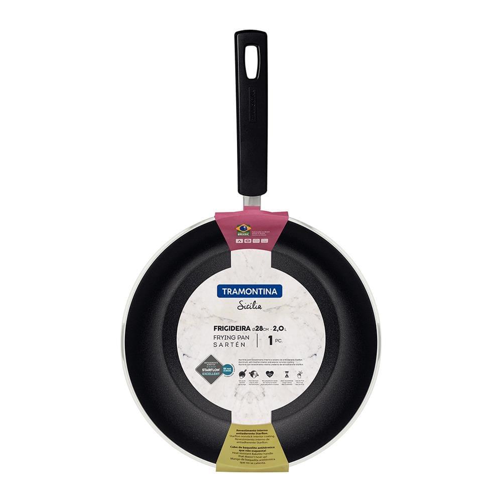 Frigideira Tramontina Sicília em Alumínio com Revestimento Interno e Externo Antiaderente Starflon Excellent 28cm - Vermelha - 3