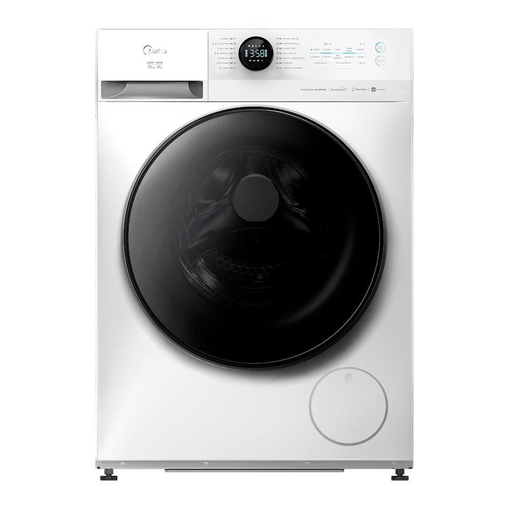 Lava e Seca Midea Slim HealthGuard Smart MF201D110WB/WK Branca com 14 Programas, Wi-Fi e Compatível com Alexa – 11kg - 1