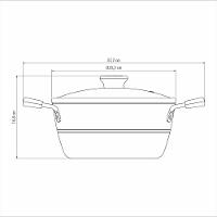 Caçarola Tramontina Sicília em Alumínio com Revestimento Interno e Externo Antiaderente Starflon Excellent 24cm - Vermelha - 3