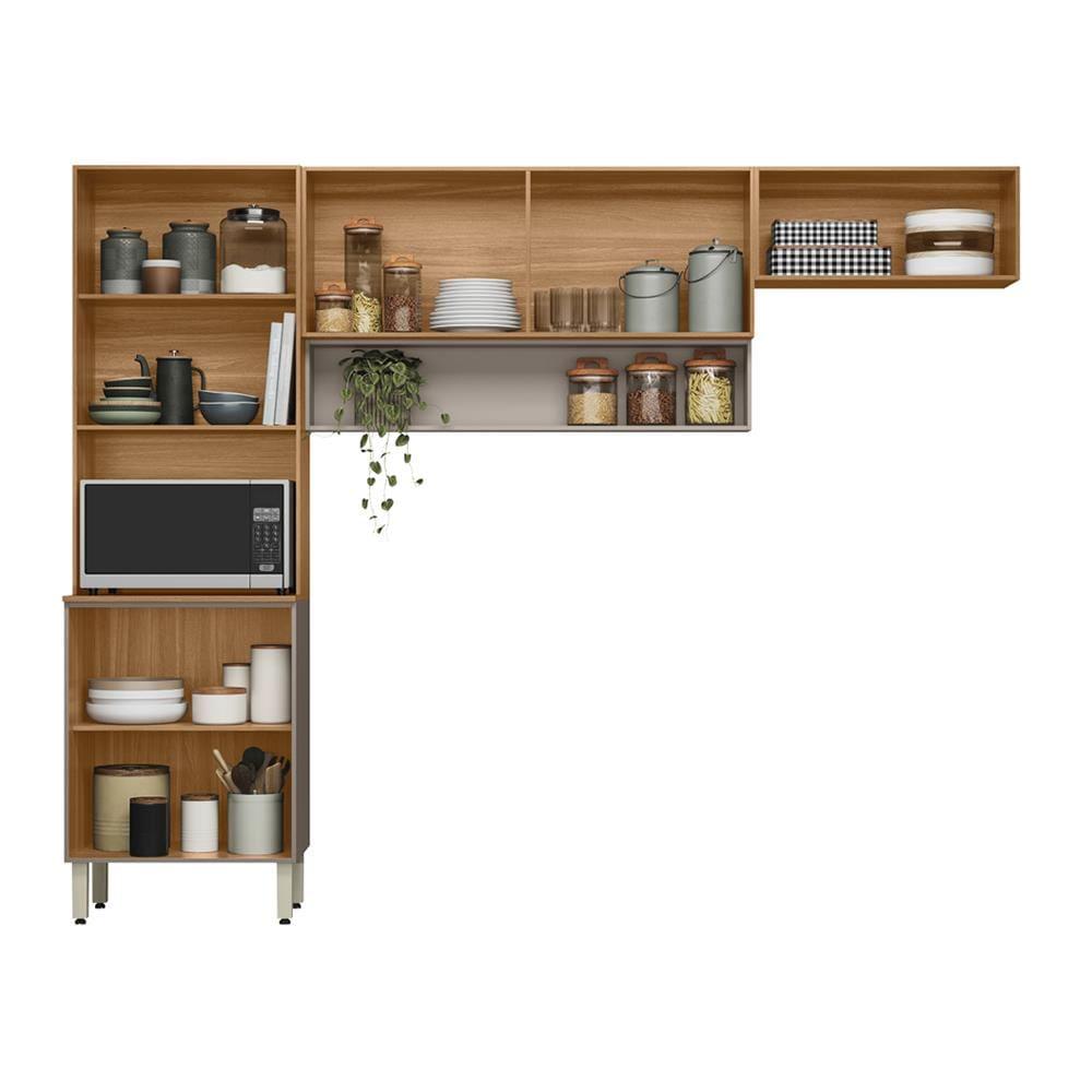 Cozinha Compacta Demóbile Aspen com 6 Portas e 2 Prateleiras - 250cm de largura - 3